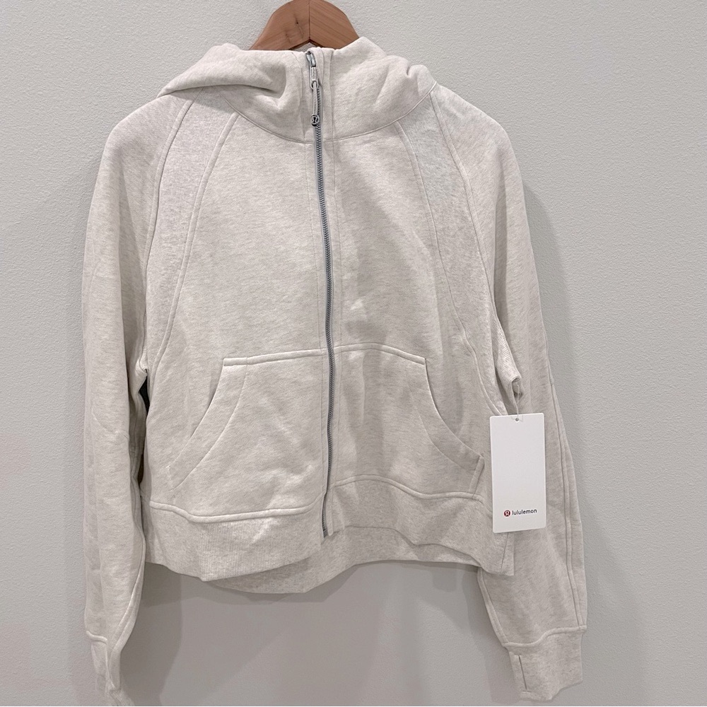 NWT Lululemon Scuba Oversized Full Zip Heathered Bone Size XL/XXL
